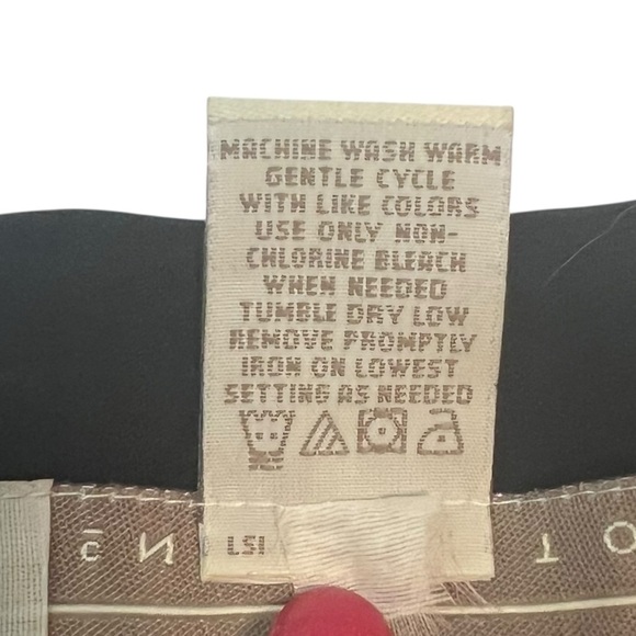 Norton McNaughton Sheer Black Button-Up Blouse | Size XL - Picture 5 of 6